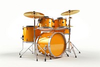 Drums percussion white background membranophone.