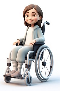 Wheelchair smiling white background parasports. 