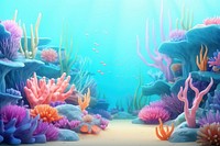 Underwater aquarium outdoors cartoon. 