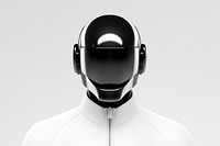 Futuristic helmet adult white. 