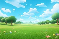 Landscape grass backgrounds panoramic. AI generated Image by rawpixel.