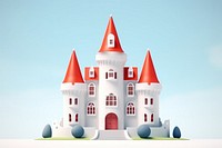 Castle architecture building cartoon. 