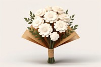 Flower plant white rose. AI generated Image by rawpixel.