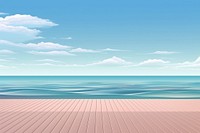 Sea backgrounds outdoors horizon. AI generated Image by rawpixel.