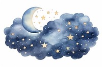 Night moon astronomy cloud. AI generated Image by rawpixel.