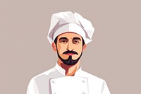 Chef portrait beard adult. 