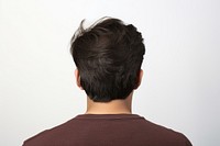 Adult back head hair. 