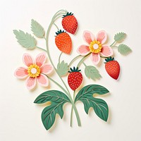 Strawberry fruit pattern plant. 