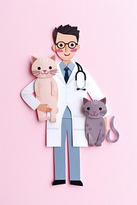 Doctor glasses mammal cat. 