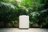 Suitcase rainforest outdoors luggage. 