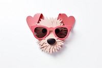 Art sunglasses heart paper. AI generated Image by rawpixel.