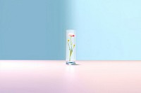Vase lighting flower glass. AI generated Image by rawpixel.