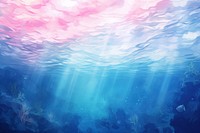 Underwater ocean backgrounds outdoors, digital paint illustration. AI generated image