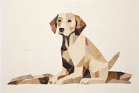 Dog art painting animal. 