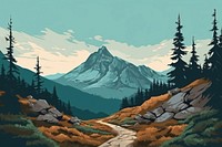 Landscape mountain wilderness outdoors. AI generated Image by rawpixel.