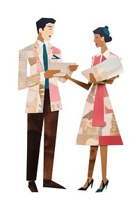 Paper white background togetherness agreement. AI generated Image by rawpixel.