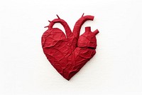 Art heart white background creativity. AI generated Image by rawpixel.