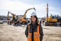 Construction smiling hardhat helmet