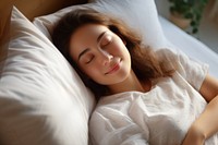 Sleeping blanket resting pillow. AI generated Image by rawpixel.