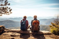 Backpacking adventure mountain outdoors. 