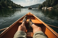 Lake boat recreation footwear. 