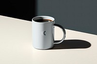 Coffee mug packaging mockup psd
