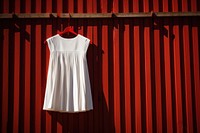 Dress hanging fashion white. 