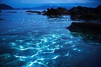 Sea outdoors nature night. AI generated Image by rawpixel.