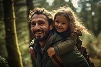 Forest photography laughing carrying. 