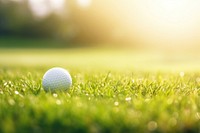 Grass golf ball outdoors. AI generated Image by rawpixel.