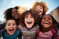Happiness laughing smile child. 