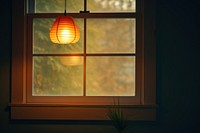 Windowsill light lamp architecture.