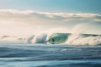 Ocean outdoors surfing nature. AI generated Image by rawpixel.