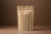 Brown resealable bag, food packaging