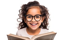 Glasses smile portrait reading. AI generated Image by rawpixel.