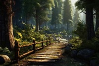 Wood outdoors forest nature. AI generated Image by rawpixel.