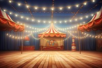 Circus lighting stage tent. 