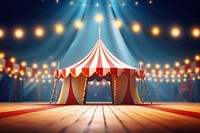 Circus outdoors lighting stage. 