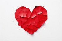 Heart white background misfortune creativity. AI generated Image by rawpixel.