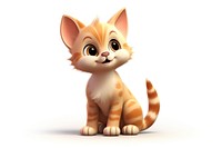 Cartoon mammal animal kitten. AI generated Image by rawpixel.