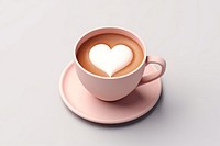 Coffee drink love cup. 