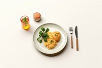 Food plate table fork. AI generated Image by rawpixel.