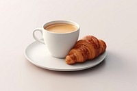 Croissant coffee bread food. 