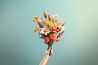 Flower holding plant petal. AI generated Image by rawpixel.