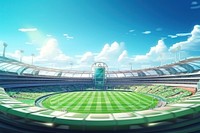 Outdoors football stadium sports