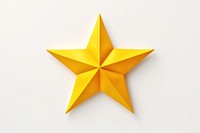 Symbol yellow paper star. 