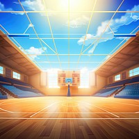 Basketball sports architecture daylighting. 