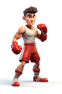 Boxing punching cartoon sports. AI generated Image by rawpixel.