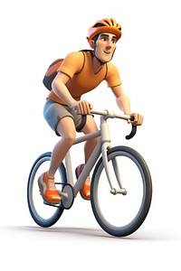 Cycling bicycle vehicle cartoon. 