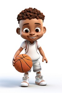 Basketball cartoon sports toy. AI generated Image by rawpixel.
